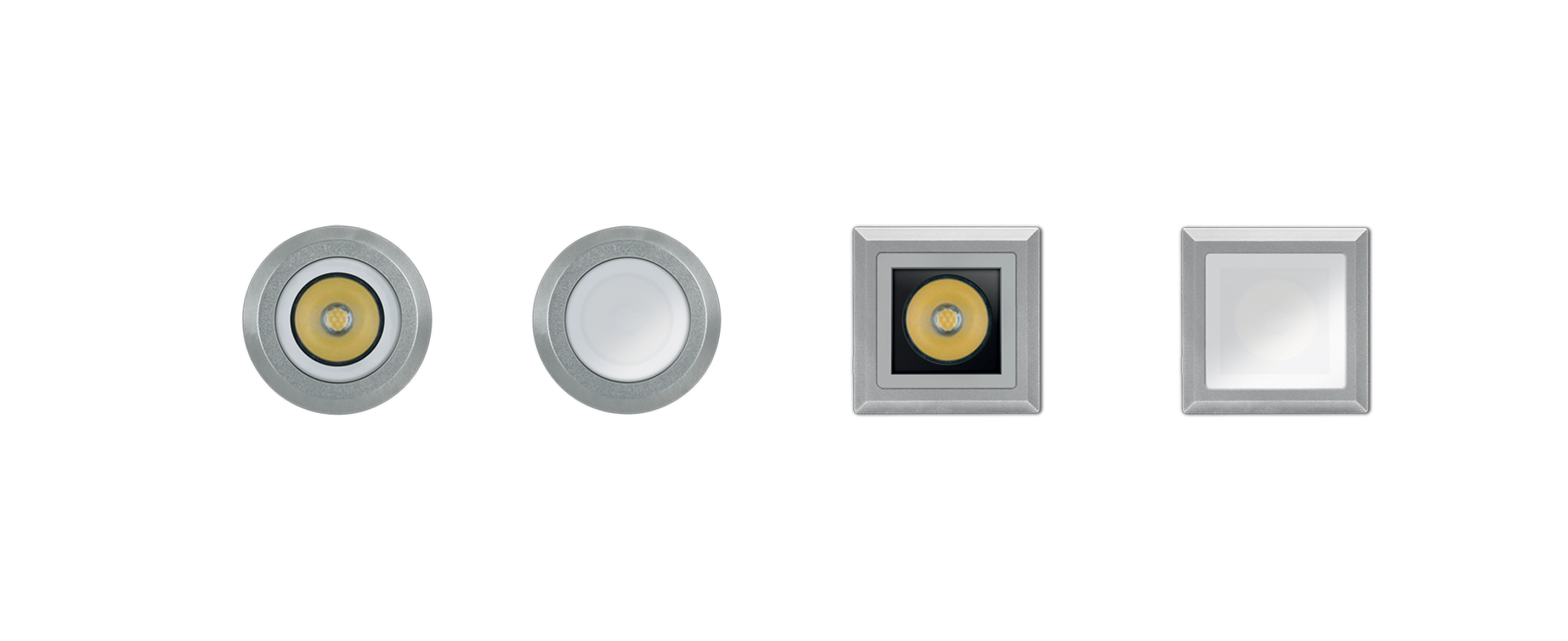 8400065 Встраиваемый в пешеходный пол Platek NANO FULL INOX TONDO  NANO FULL INOX - 1 LED 4000K diffuse  - Вид №1