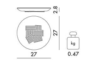 Набор меламиновых плоских тарелок Kartell сюжет ARCH-00041390 - Вид №20