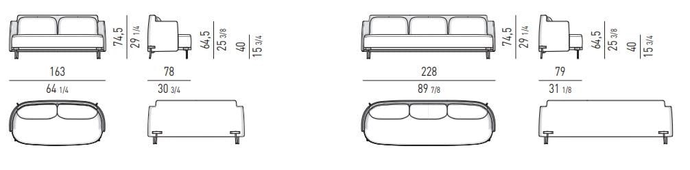 Ткань диван Minotti Лента ARCH-00066475 - Вид №8