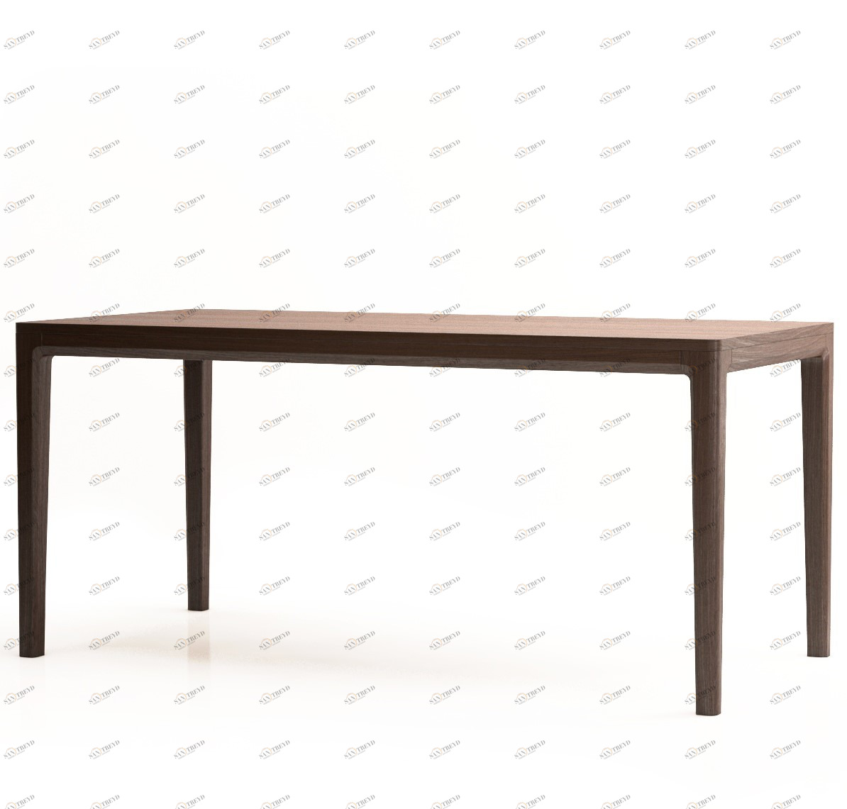 Обеденный стол деревянный темно-коричневый 160 см Mavis THE IDEA MAVIS 092833 Коричневый 