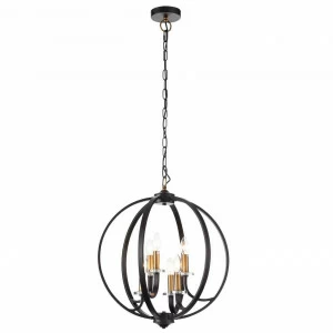 Подвесной светильник металлический 57х50 Pianetta SL1013.423.06 ST LUCE ДИЗАЙНЕРСКИЕ, ПОД СТАРИНУ 00-3890195 Черный