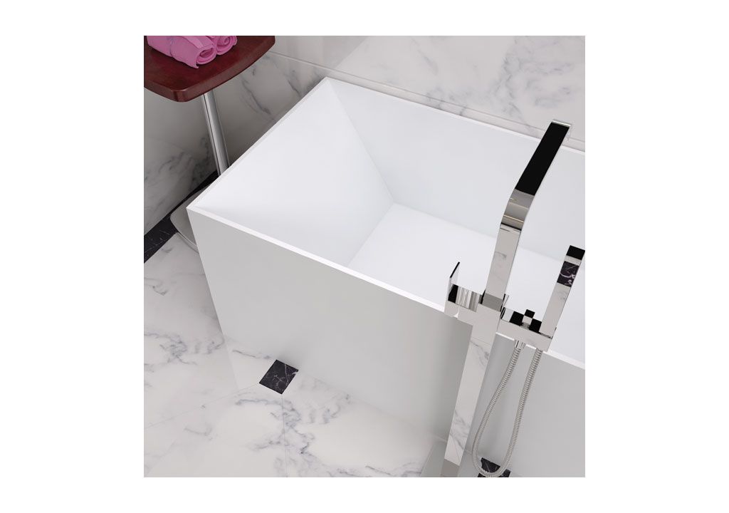 Ванна из искусственного камня Aquanet Soul Angle TC-S14 175x73, глянцевая TCS14 - Вид №2