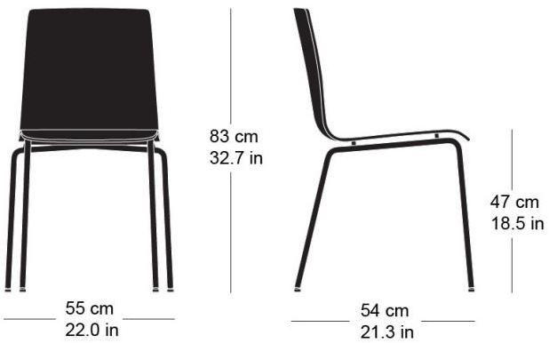 horgenglarus Штабелируемый стул из фанеры  8-100  - Вид №5