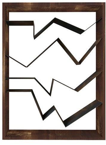 TrackDesign Двусторонний открытый книжный шкаф из стали Corten ™  Ar0882000  - Вид №3