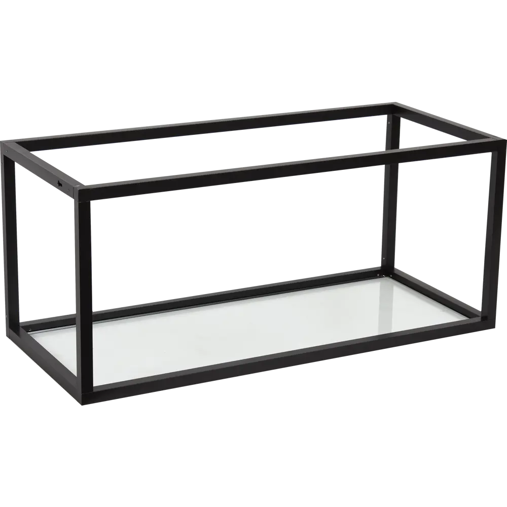 Полка-каркас для кухни 35х35х80 см, алюминий/стекло 82044512 STLM-2149857 DELINIA 