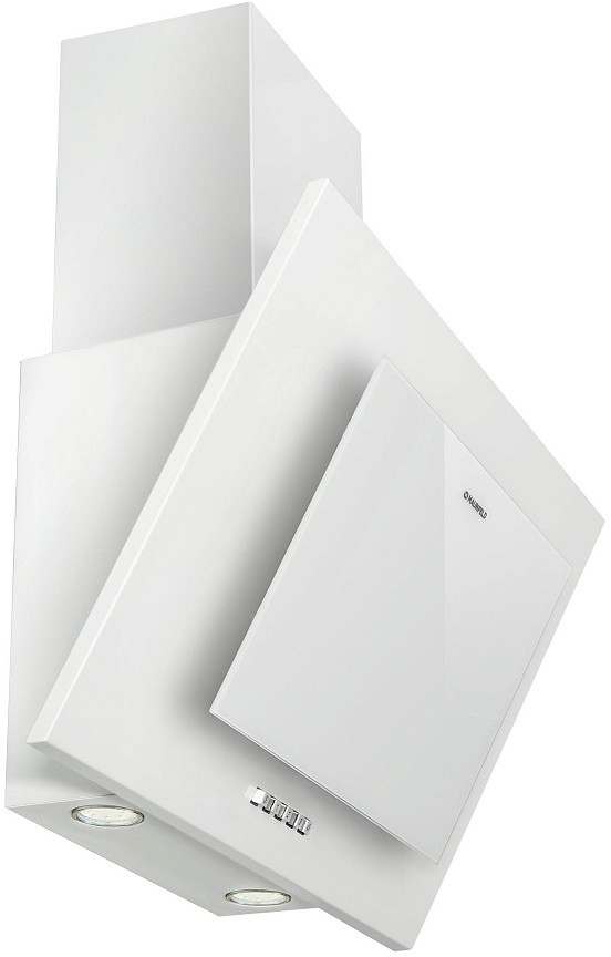 TOWER C 50 WHITE Вытяжка tower c 50 белый/белое стекло/ • тип: настенная• цвет: белый• управление: кнопочное• ширина, мм: 500• полная потребляемая мощность, вт: 160• количество скоростей: 3• максимальная производительность, м3/ч: 650• диаметр воздуховода Santreyd  - Вид №3