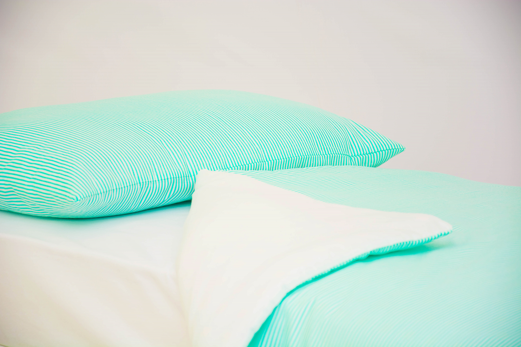 Детское постельное белье "Полоски" мятное БЕЛЬМАРКО  327424 Голубой Santreyd  - Вид №2