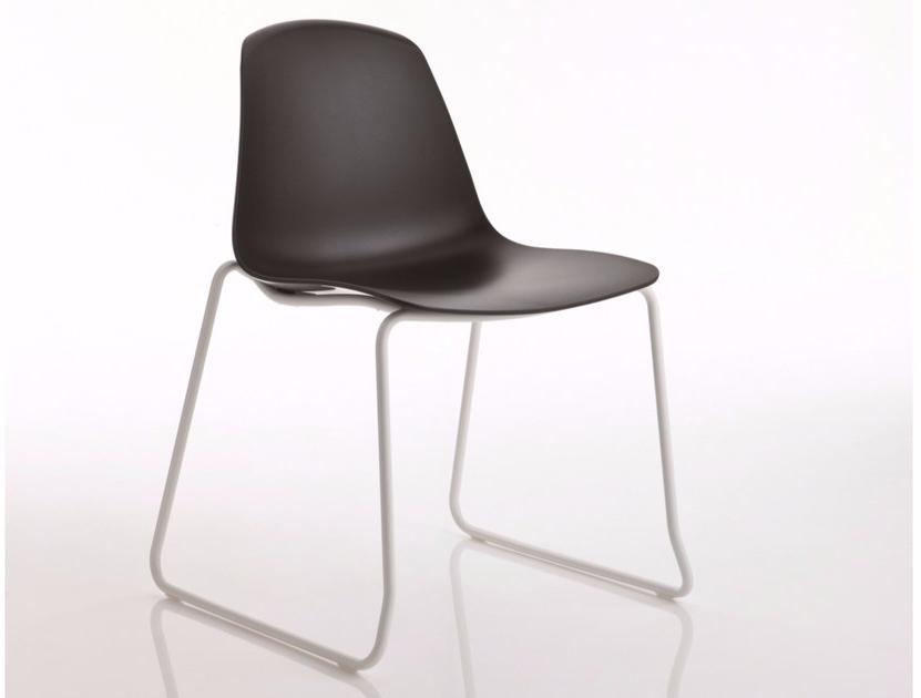 Luxy Стул из полипропилена, штабелируемый салазками Epoca sun-id-1430000 - Вид №3