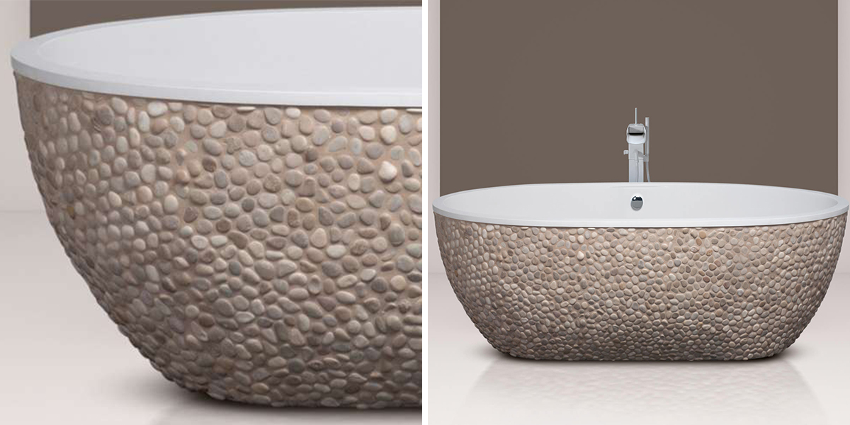 Ванна отдельностоящая Stone One Galets Aquamass - Вид №1