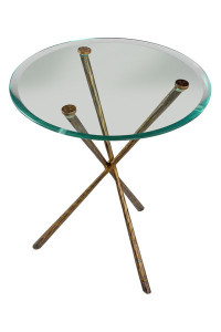 FUGER001 Приставной столик Olivia Glass Top ijlbrown