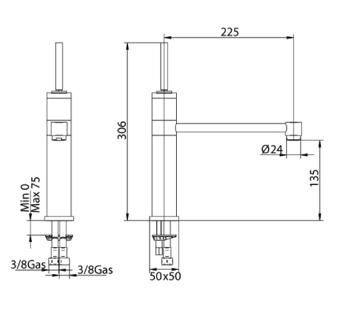 157120PN00 Смеситель Bandini Coco Santreyd - Вид №1