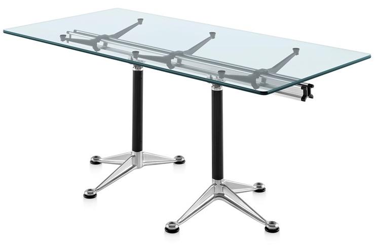 Herman Miller Рабочий стол / стол для переговоров из алюминия и стекла Burdick sun-id-1510917 - Вид №1