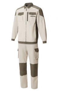 4973742 Костюм  NEW цвет серый песок с серым хаки STATUS  Летняя спецодежда  размер 56-58/170-176