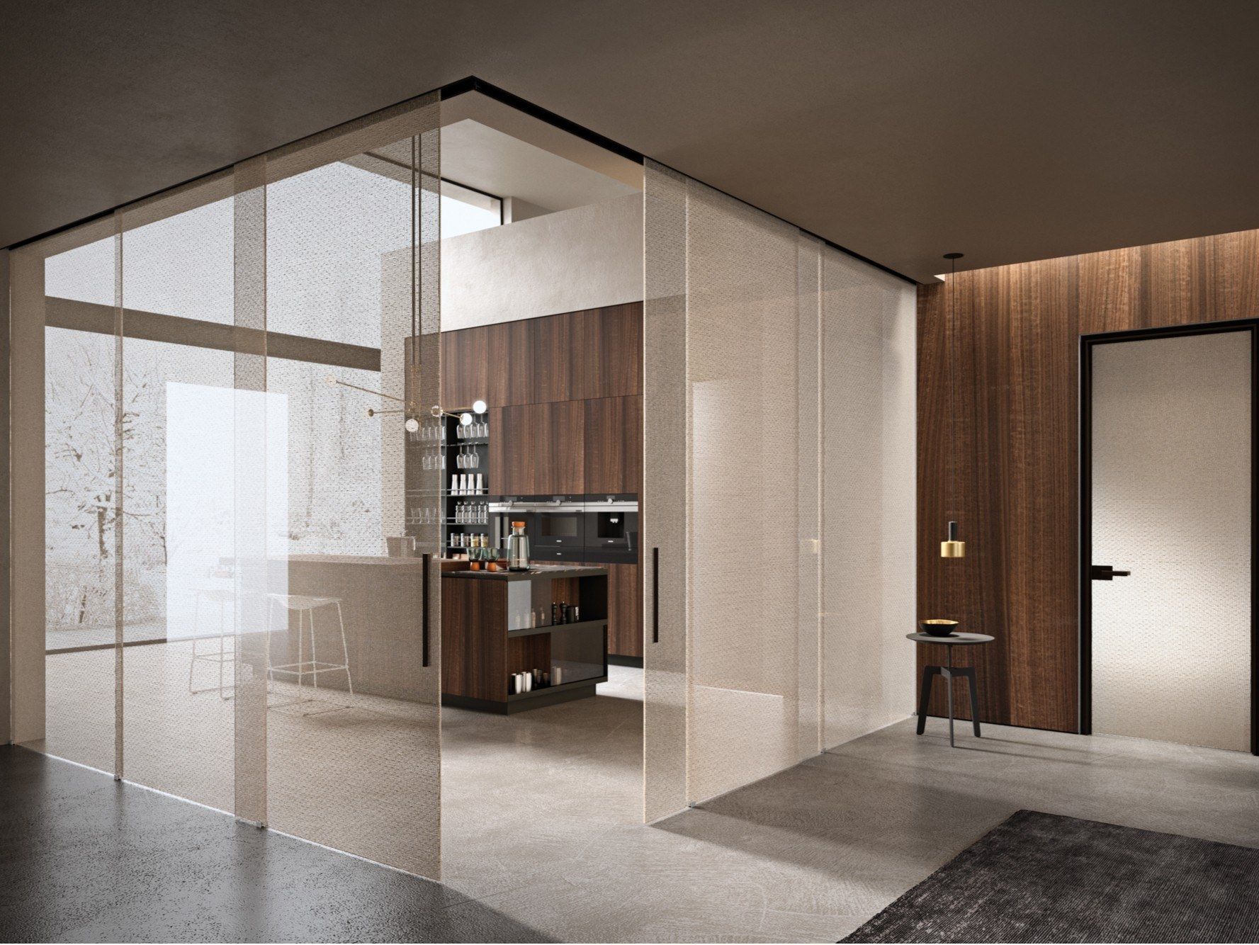 Раздвижные стеклянные двери HenryGlass VITRA ARCH-00075950