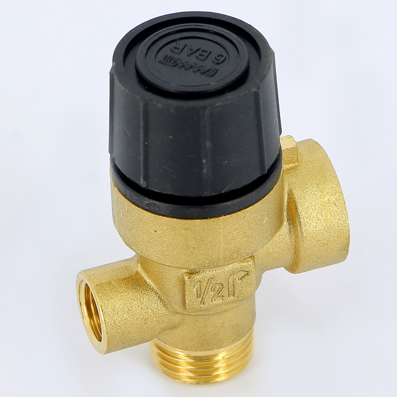 Клапан предохранительный ВВ с отверстием для манометра 1/4" EMMETI 1/2" 6 бар 00206082 - Вид №2