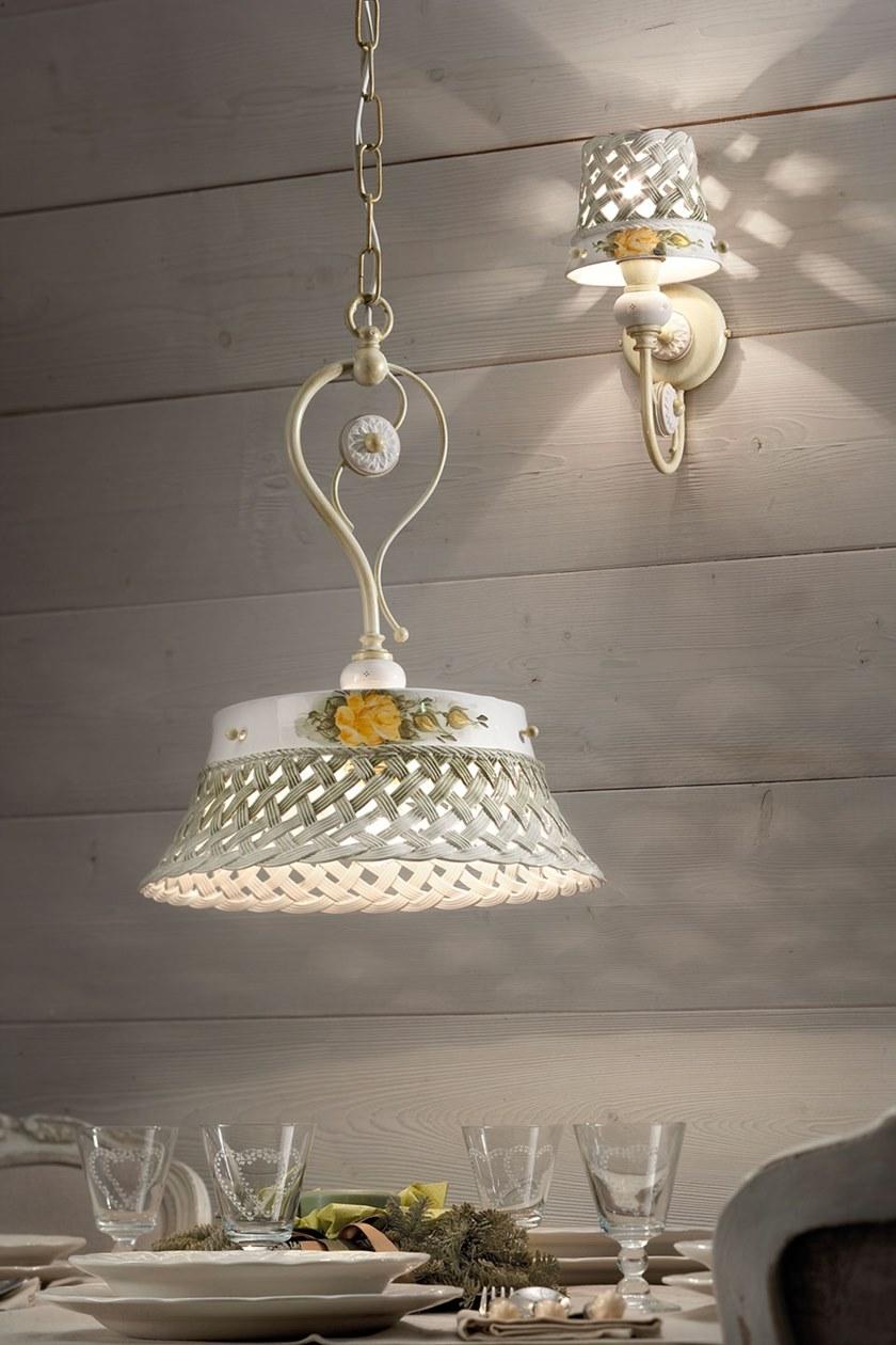 FERROLUCE Настенный керамический светильник с фиксированным кронштейном Verona C1220 - Вид №1