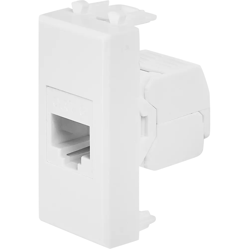 Компьютерная розетка встраиваемая DKC Avanti RJ45 UTP cat 6 цвет белый 88581793 STLM-2200398 - Вид №1