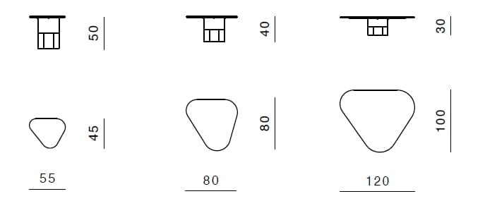 Низкий мраморный журнальный столик GHIDINI1961 Tria ARCH-00134827 - Вид №15
