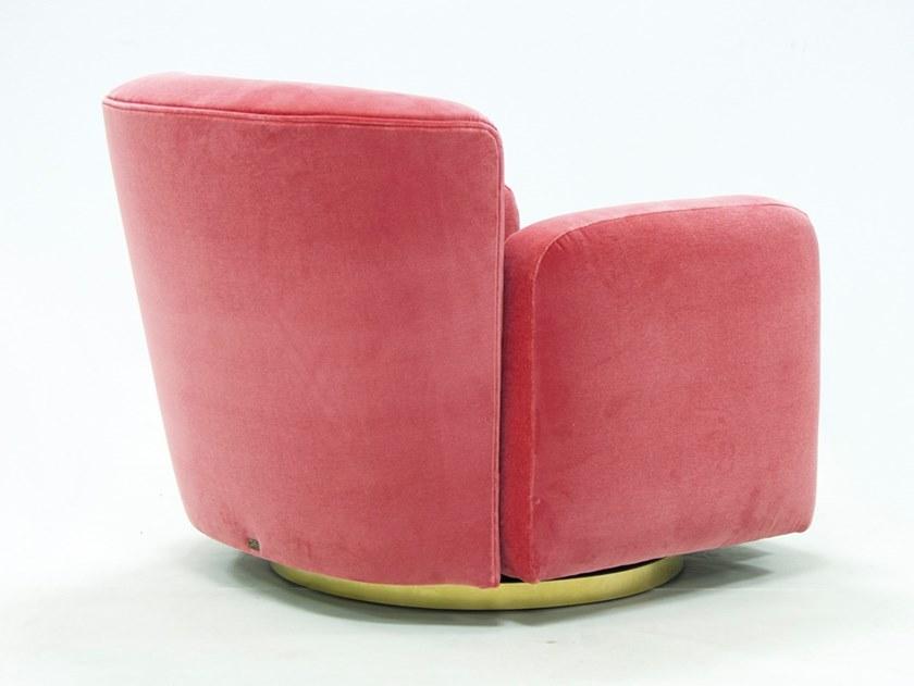 CREARTE COLLECTIONS Вращающееся бархатное кресло с подлокотниками  86  - Вид №3