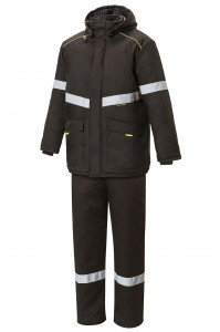 5038067 Костюм СОЮЗСПЕЦ утепленный черный  Зимняя спецодежда  размер 56-58/182-188