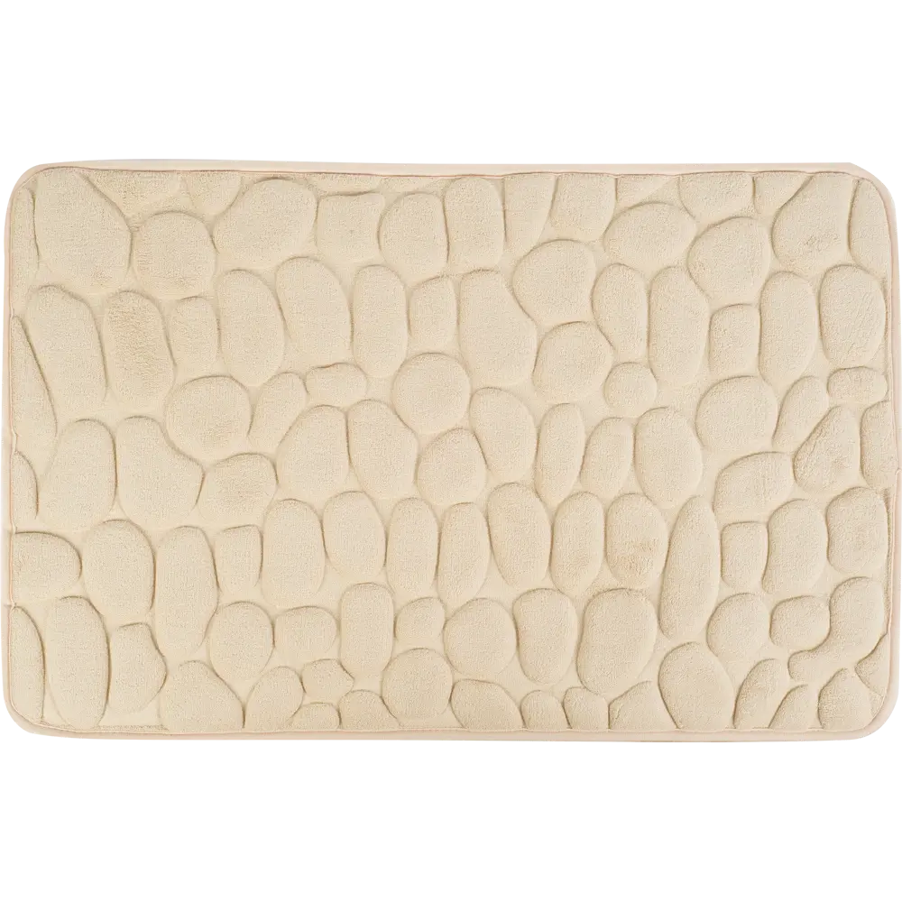 Коврик для ванной Grampus 80x50 см цвет бежевый STLM-2129909
