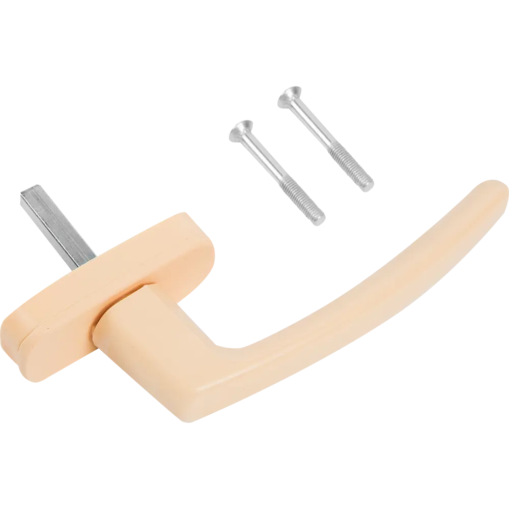 Ручка оконная для ПВХ цвет бежевый ЛЕВША STLM-2057711 - Вид №1