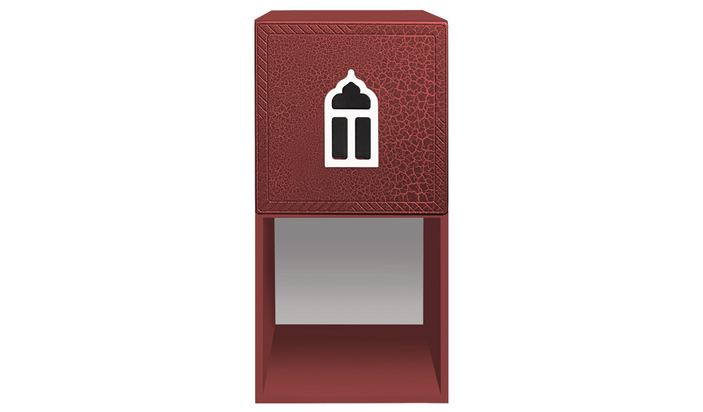 Полка детская вертикальная "Венеция-1" МАНДАРИН ВЕНЕЦИЯ 178670 Красный Santreyd - Вид №3