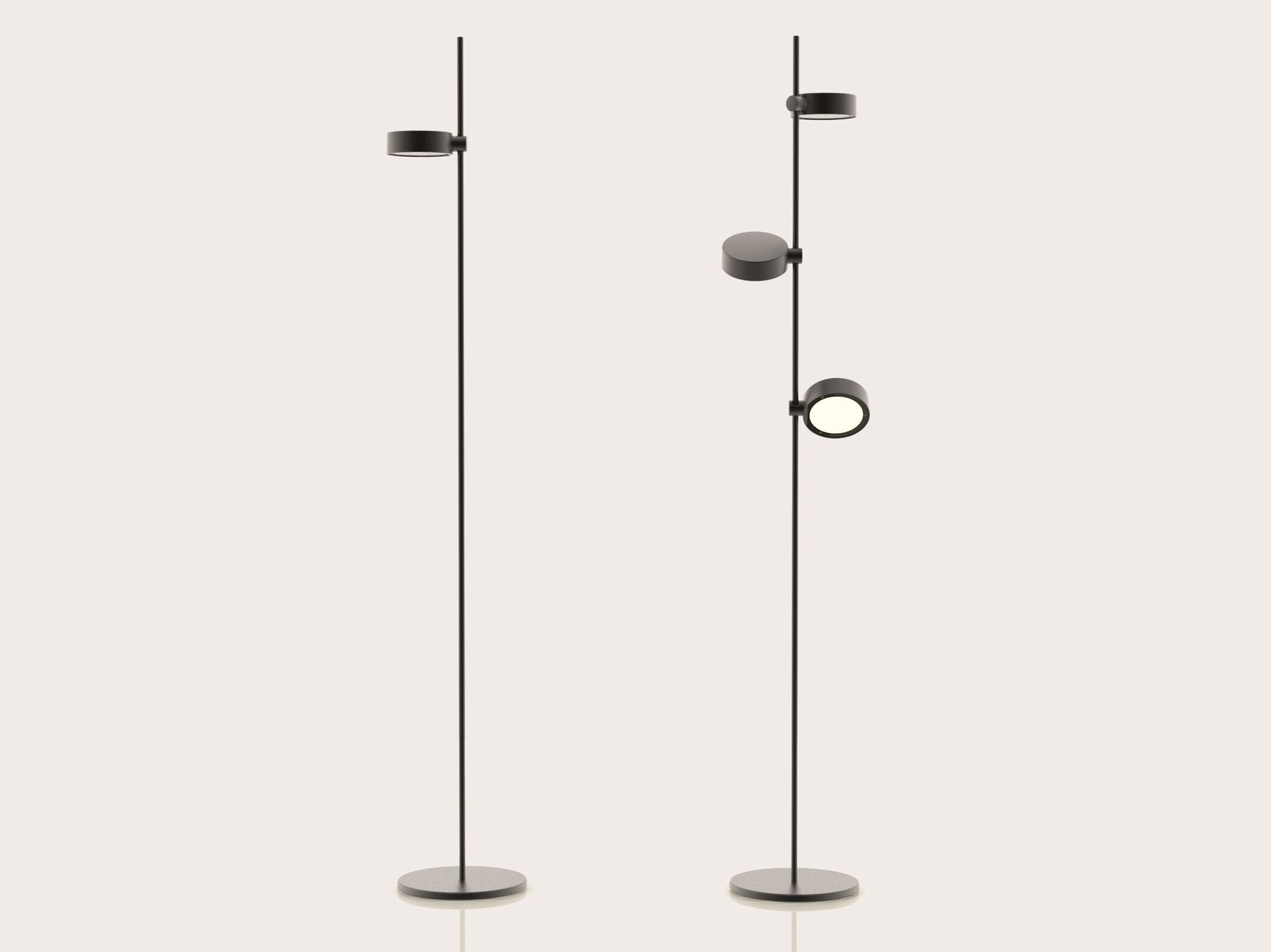 Алюминиевый светодиодный торшер с диммером Zafferano Super O ARCH-00116916