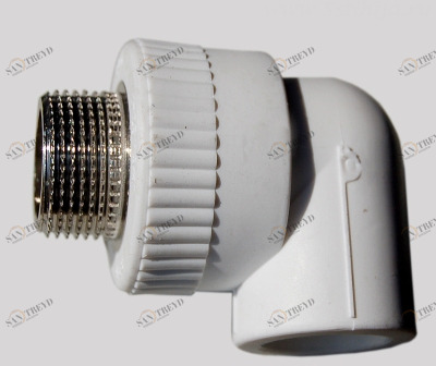 Угольник комбинированный (нар.рез.) 20-3/4 Grise PP-R PROAQUA 27236