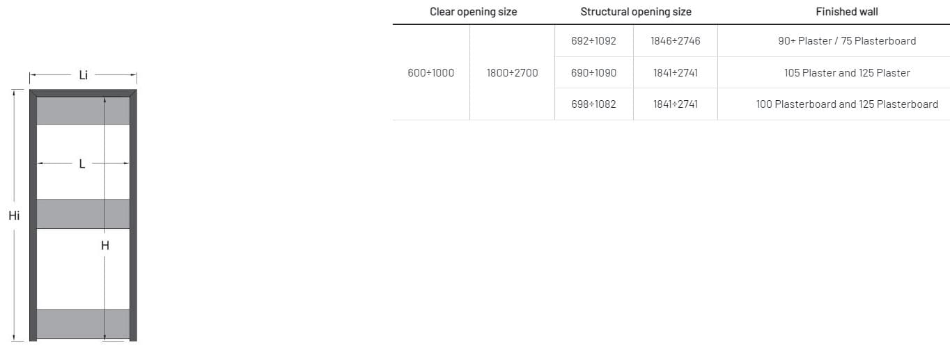 Заподлицо стены распашная дверь Scrigno BATTENTE50 ARCH-00125011 - Вид №2