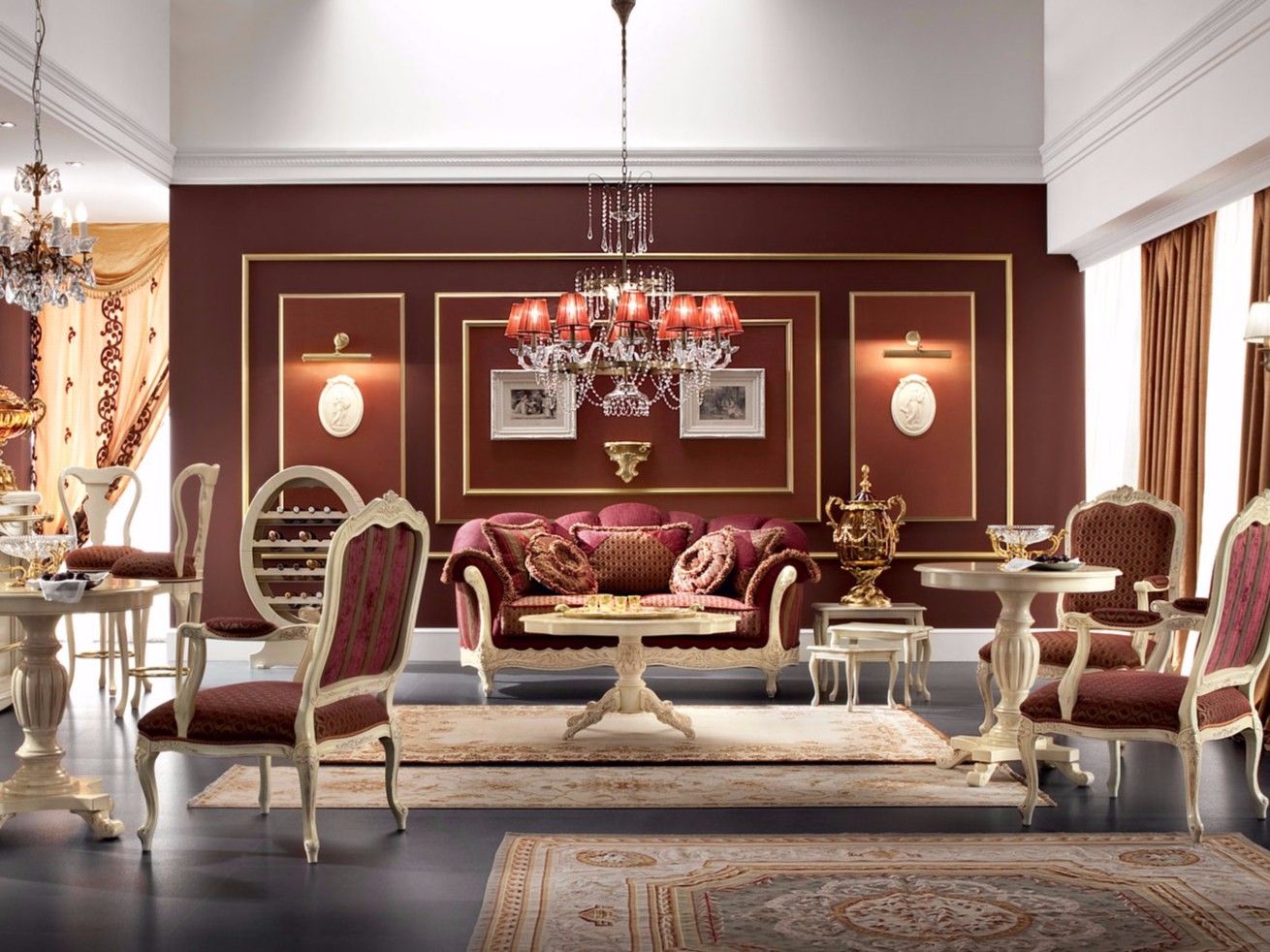 Низкий овальный журнальный столик для гостиной Modenese Luxury Interiors Bella Vita ARCH-00004691 - Вид №2