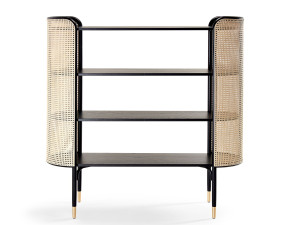 Книжный шкаф из бука и соломы в Вене