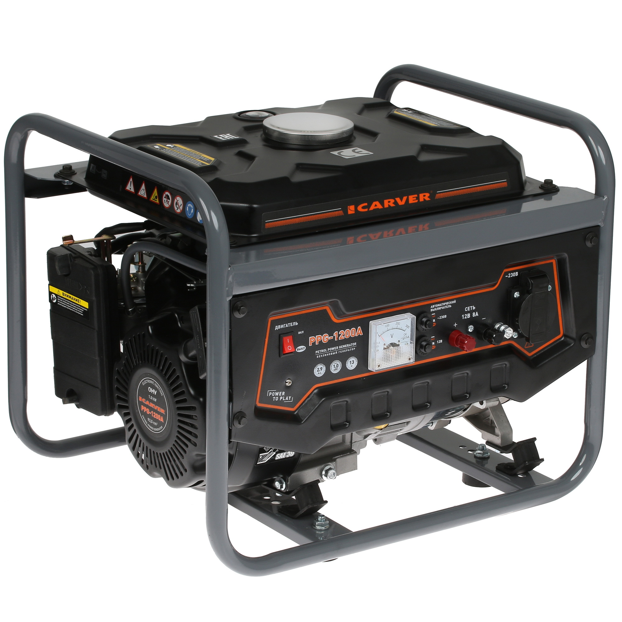 Электрогенератор   бензиновый Carver PPG-1200А 1081874 STDN-0148317