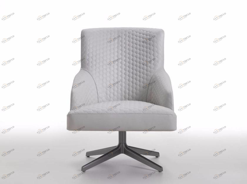 i 4 Mariani Вращающееся кресло в современном стиле из кожи с 4-мя спицами и подлокотниками. Moore sun-id-1503232