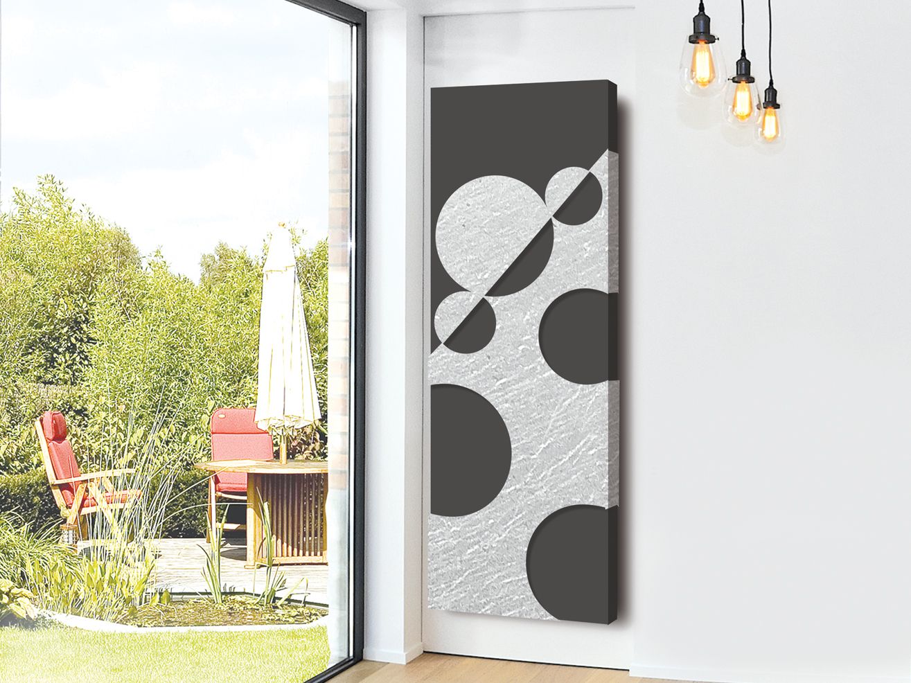 Алюминиевый полотенцесушитель Termo Design двойная пластина-серебряная фольга ARCH-00021430