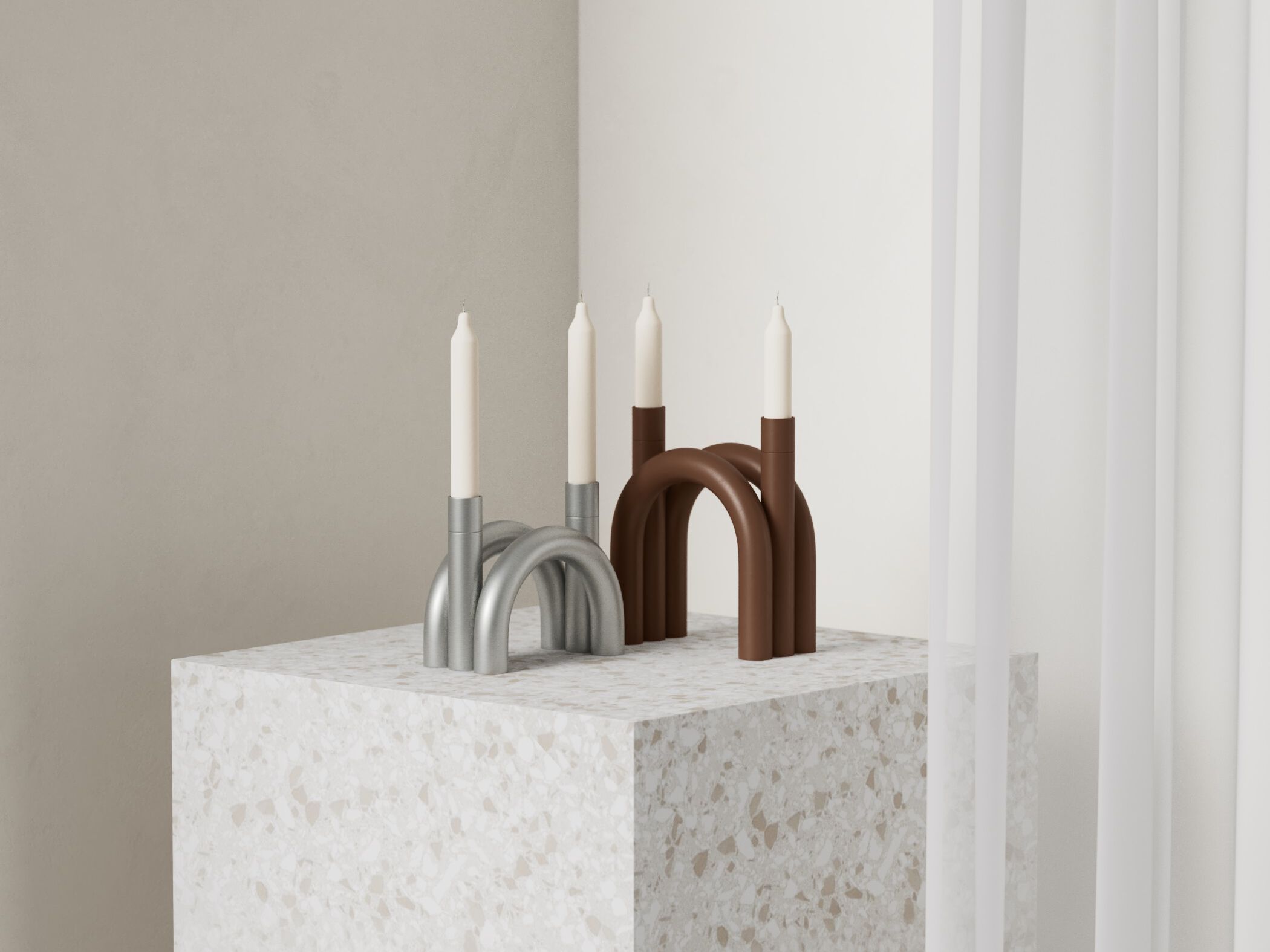 Алюминиевый подсвечник Joyf трубка ARCH-00050006 - Вид №6