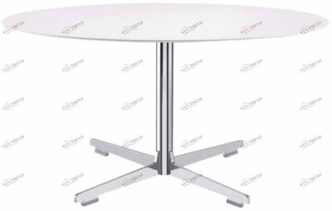 Alias Круглый лакированный журнальный столик с основанием 4 звезды Cross table sun-id-1398152