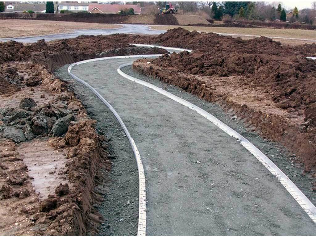 Металлический бордюр 1200*40*45*1,5 компл. ГеоПластБорд GPBST-15 - Вид №4