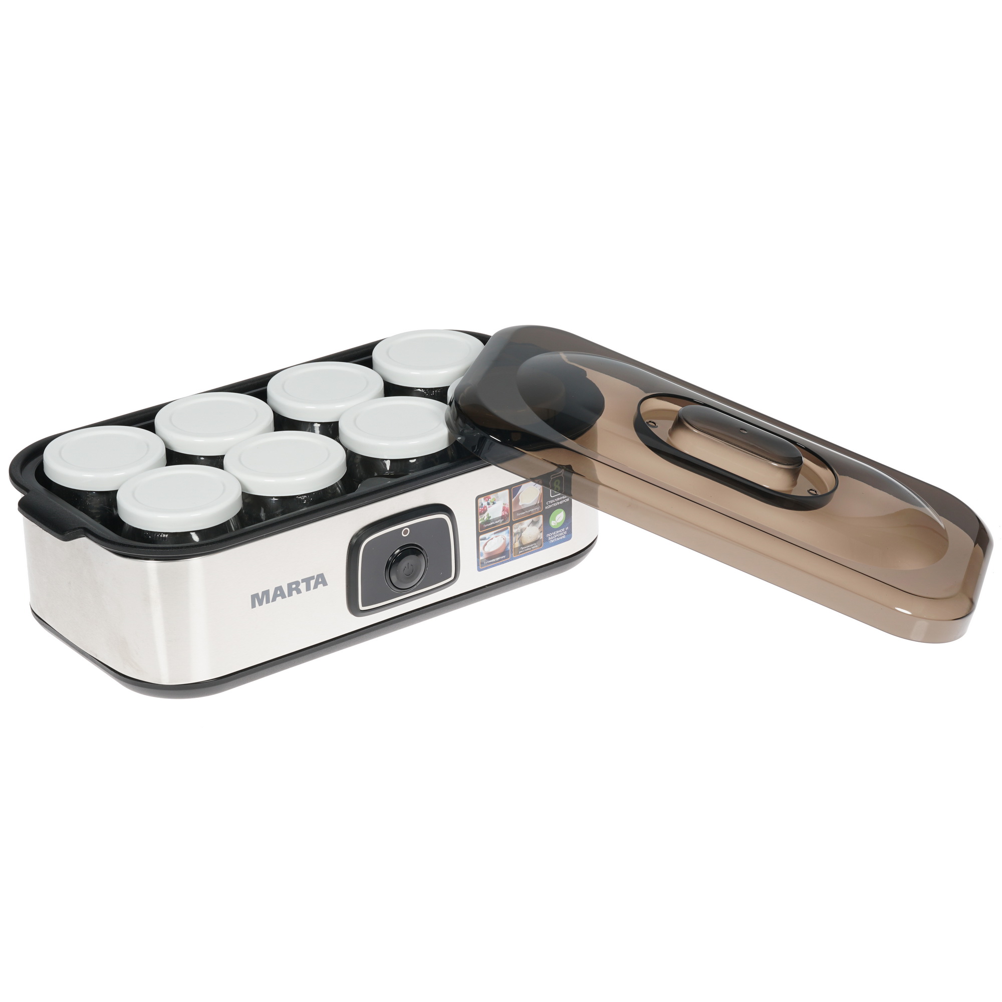 8158503 Йогуртница MARTA MT-1853 черный STDN-0040023 - Вид №5