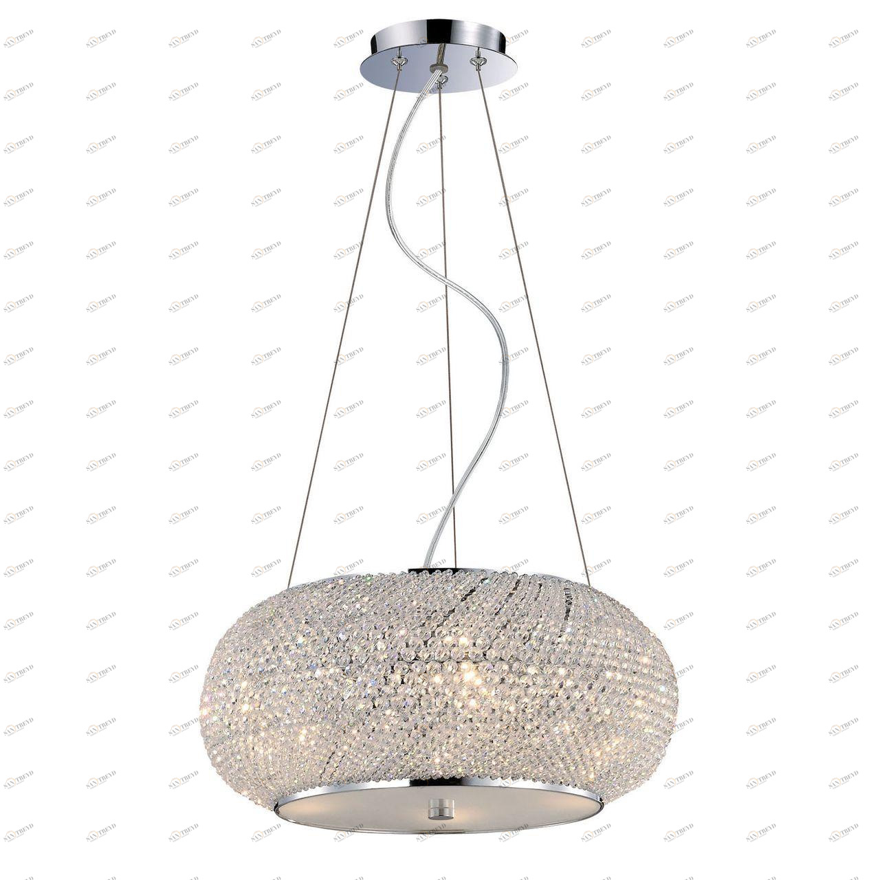 Подвесной светильник Ideal Lux Pasha SP6 Cromo IDEAL LUX ДИЗАЙНЕРСКИЕ, PASHA CROMO 072729 Хром 