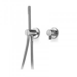 INS 210 Смеситель С Ручным Душем Для Ванны / Душа Linki INSERT Сатиновая Сталь