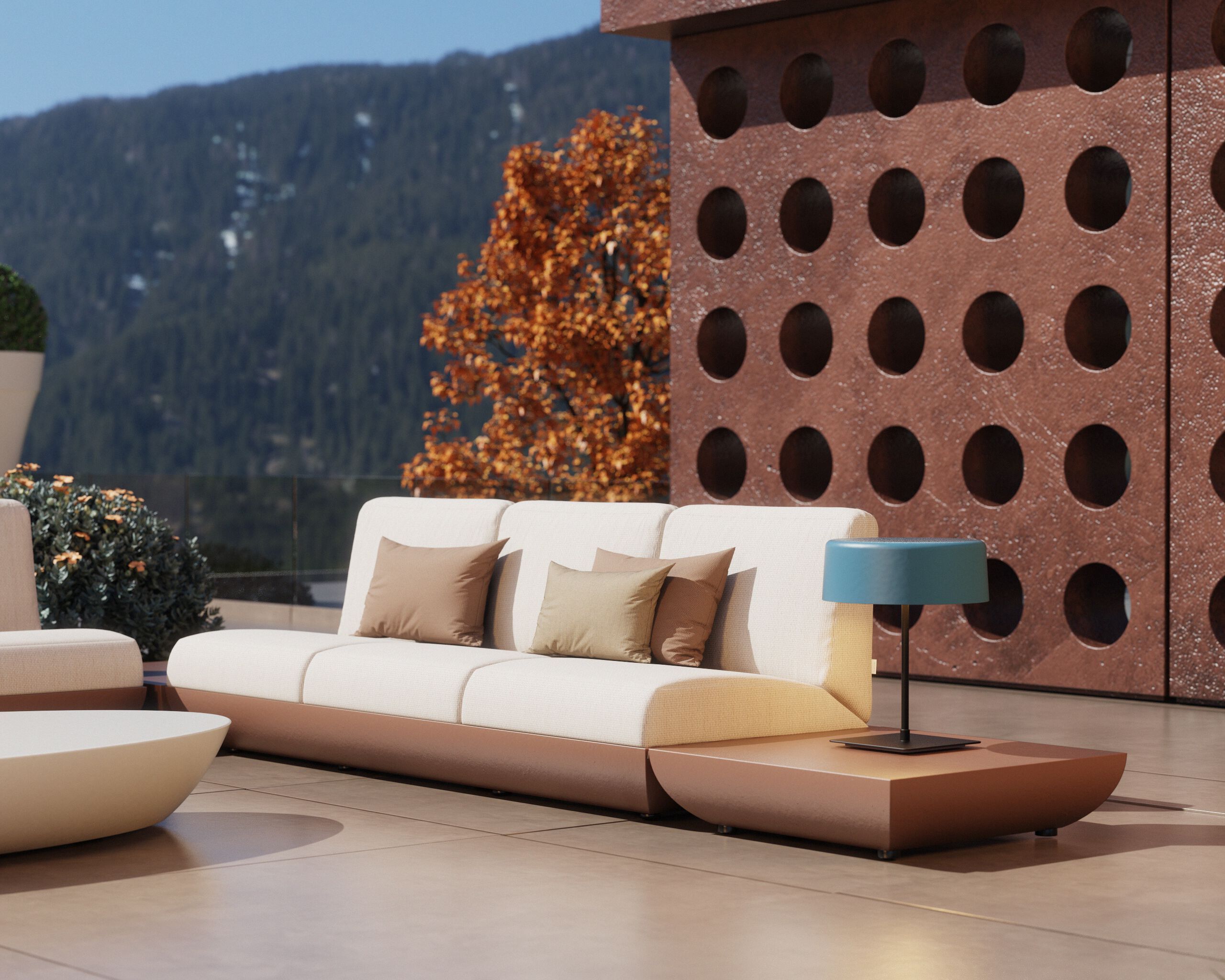 Квадратный стол из стекловолокна GANSK Виктория ARCH-00047119 - Вид №4