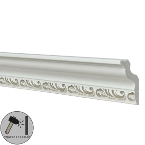 Плинтус потолочный полистирол Decomaster 148B-60 белый 30х45х2000 мм 17106493 STLM-2184054