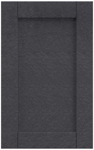 Фасады для кухни Кантри Фрезеровка «Лжевыборка Горизонталь» Аура графит №537