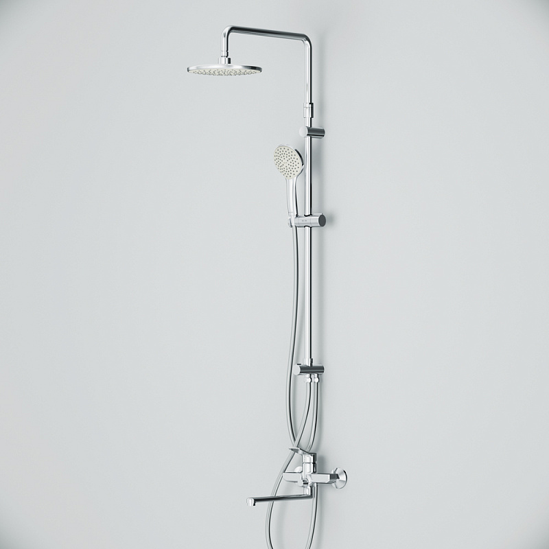 F40885A94 Набор : душевая система смеситель для ванны/душа излив 300 мм хром шт. AM.PM X-Joy  - Вид №6