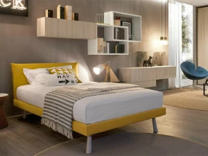 Zalf Мягкая кровать со съемным покрытием Web