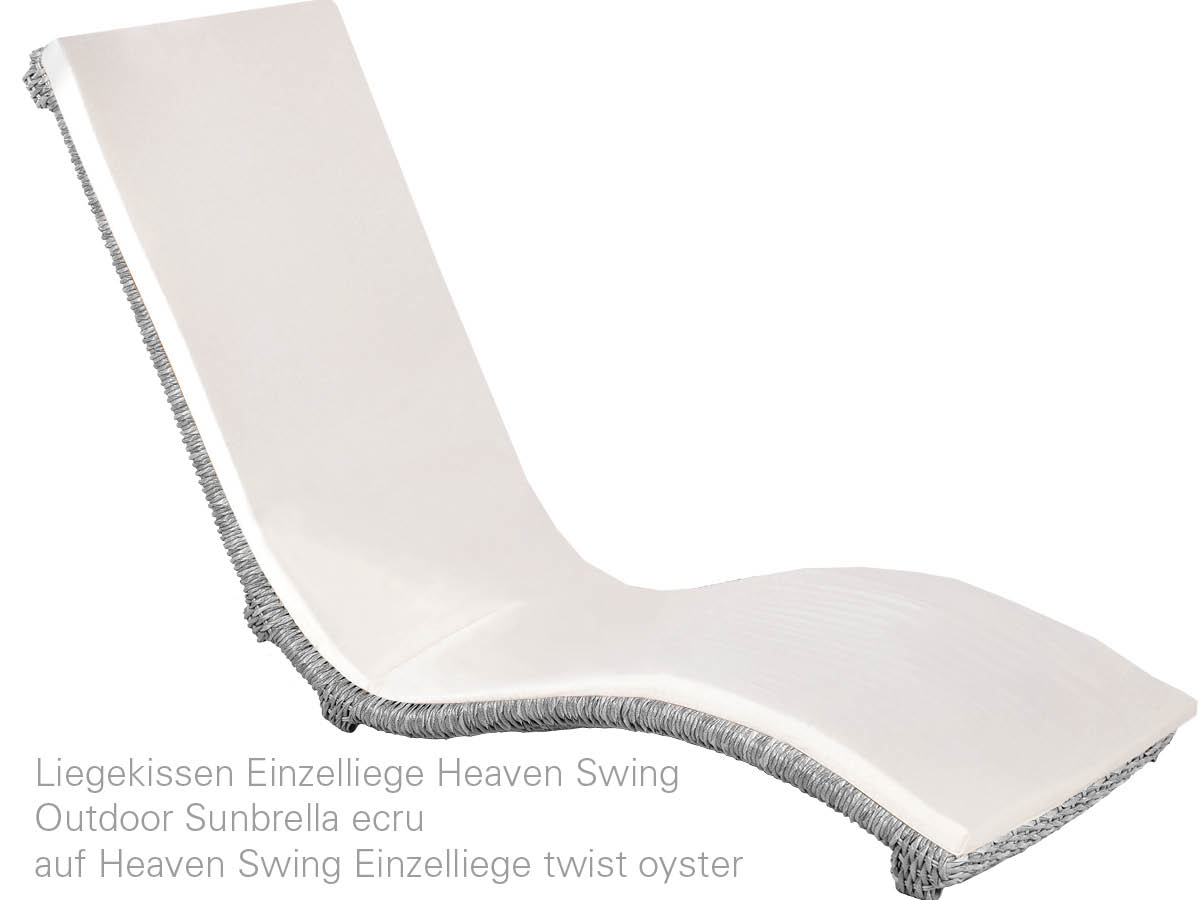 68.00.0874 Одноместный шезлонг Heaven Swing Twist oyster Mbm  - Вид №2