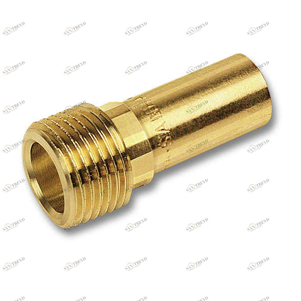 18280542 SANHA 8280G пресс-фитинг, бронза, переходная вставка НПр-НР 54ax2 мм 
