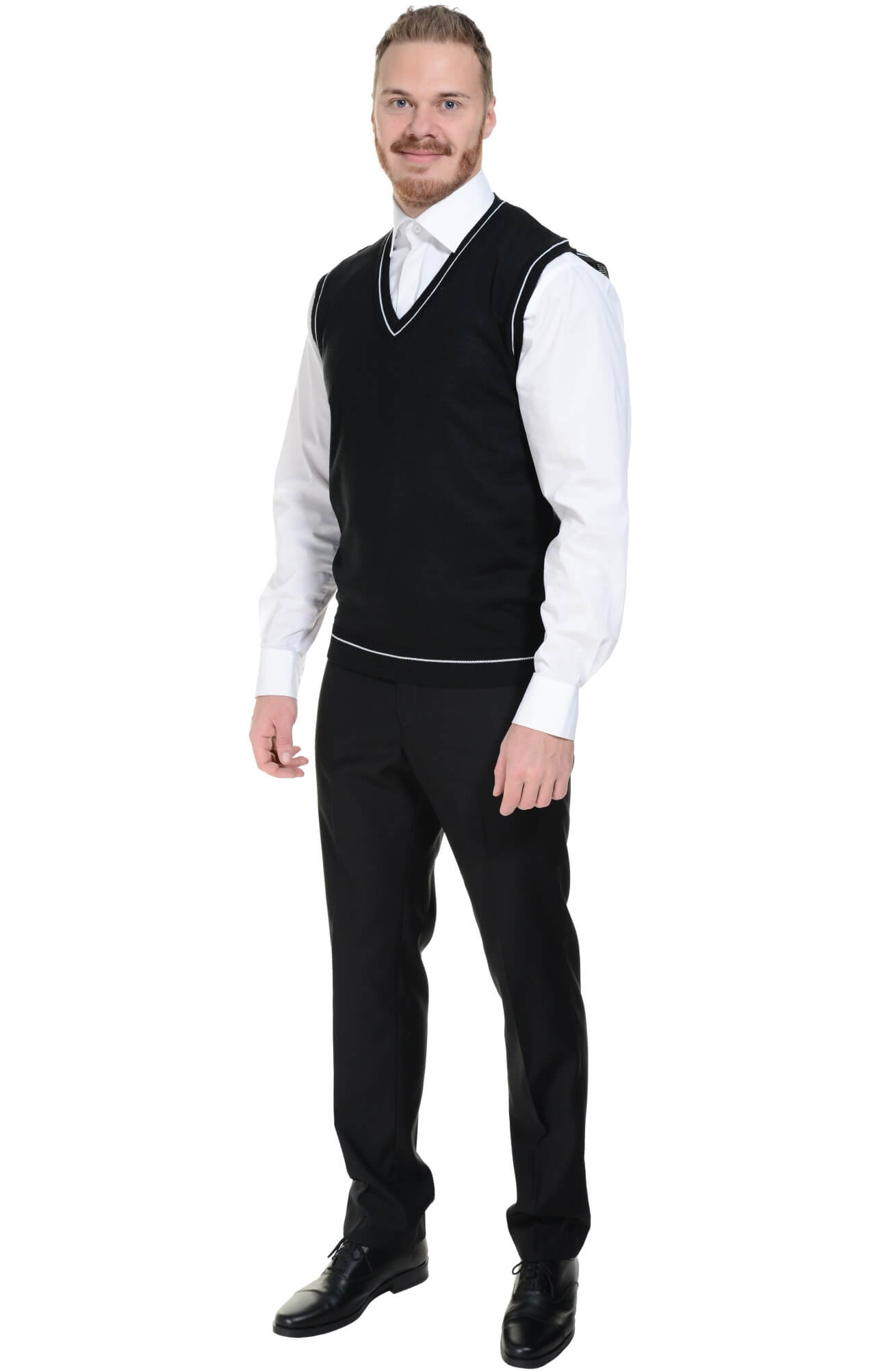 5042984 Жилет трикотажный мужской в ассортименте  Одежда для официантов  размер 48-50 Спецодежда  - Вид №4