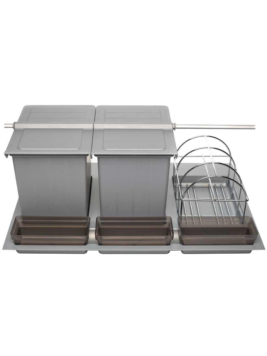 Система сортировки мусора Omega Duet/Top 800/31 Metallic Grey NAVAKO 10119